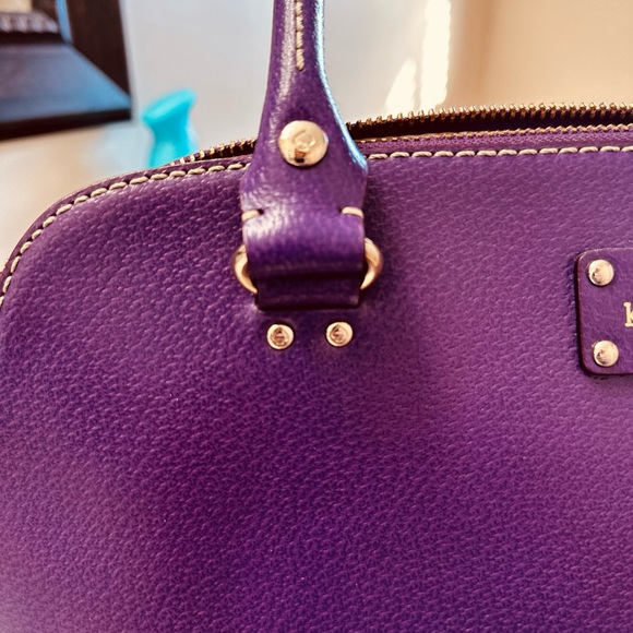 Kate Spade Rich Purple Statement Satchel - Picture 6 of 9